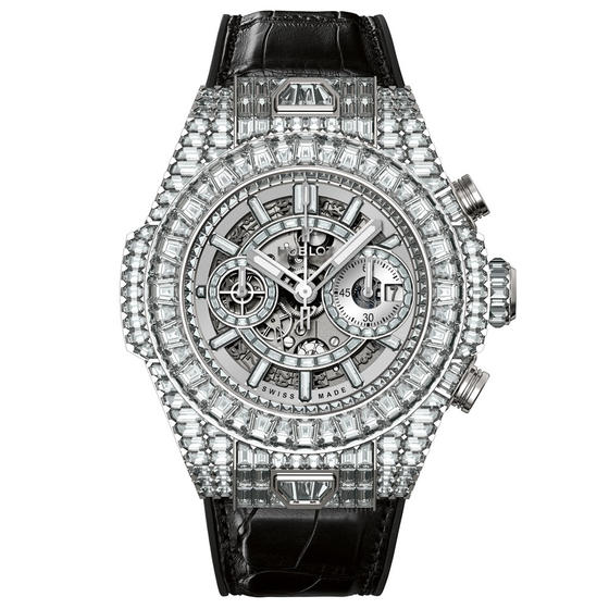 Hublot Replica BIG BANG UNICO HAUTE JOAILLERIE WHITE DIAMONDS 411.WX.9004.LR.9904